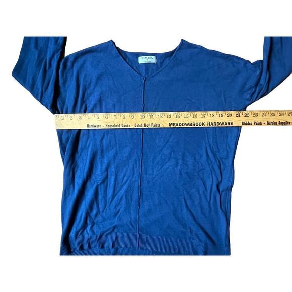 Women's Zenana Blue Long Sleeve Sweater/blouse top. Size Small. Cozy. Soft. - Picture 6 of 7